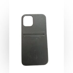 Black Leather IPhone 12 Mini Case